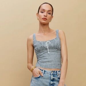 Reformation Balia Linen Top